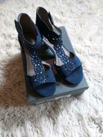 Sandalen blau gr. 38 **Neu ***Absatz 5 cm NP 34.95 Sachsen-Anhalt - Bad Schmiedeberg Vorschau
