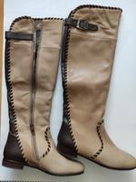 Lederstiefel in Beige Marke Brocoli Gr. 37 Hessen - Fulda Vorschau