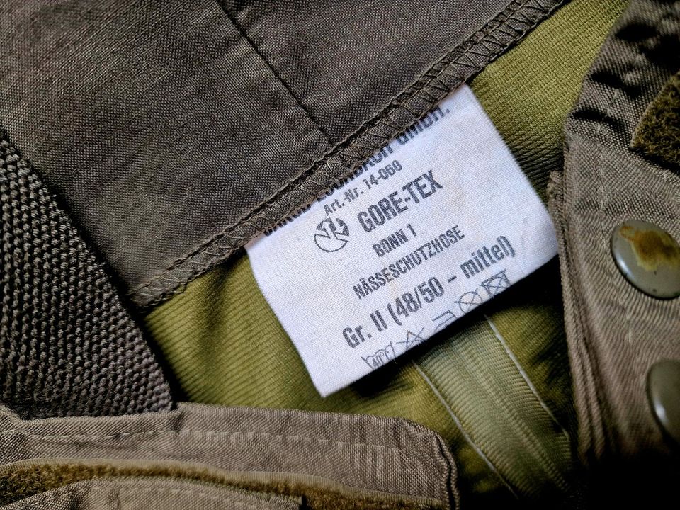 Gore-TeX Nässe - Schutzanzug Gr. 48\50 Bundeswehr in Neuenkirchen - Merzen