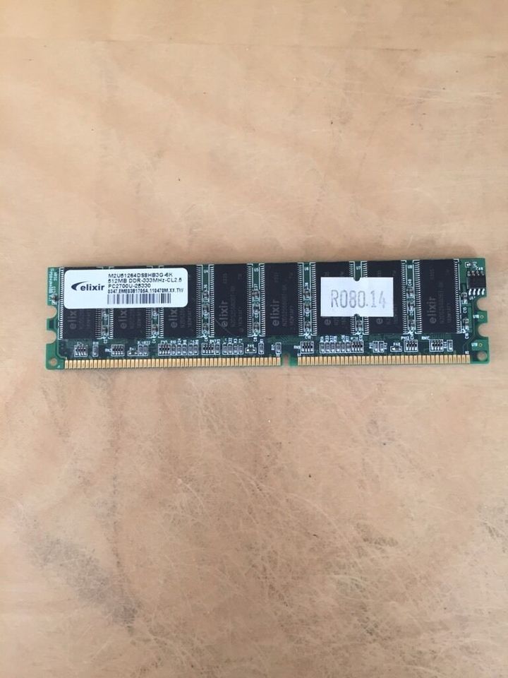 Elixir 512 MB PC2700 DDR SDRAM, DIMM 184-pol in Remscheid