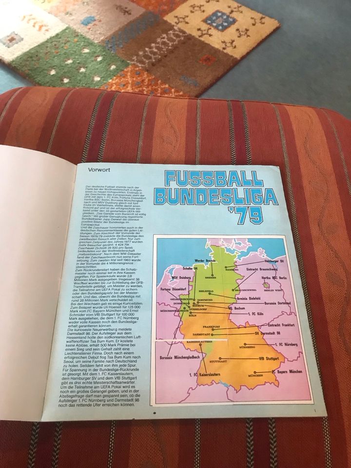 Panini Fußball Bundesliga 79 Album Komplett in Langenfeld