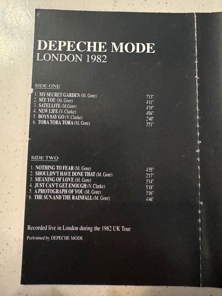 Depeche Mode Musikkassette Mc London 1982 in Hanau