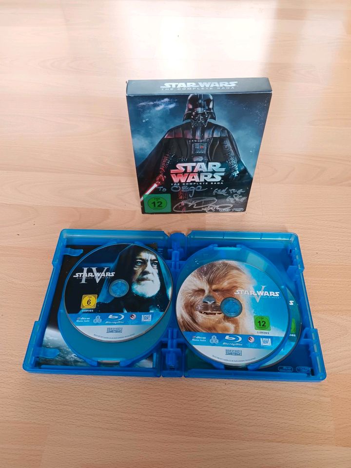 Star Wars blu ray the complete Saga Autogramm Darth Maul in Berlin