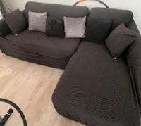 L Sofabezug grau mit Muster weich Gröpelingen - Gröpelingen Vorschau