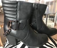 Schwarze Biker Boots Stiefeletten Nordrhein-Westfalen - Oberhausen Vorschau