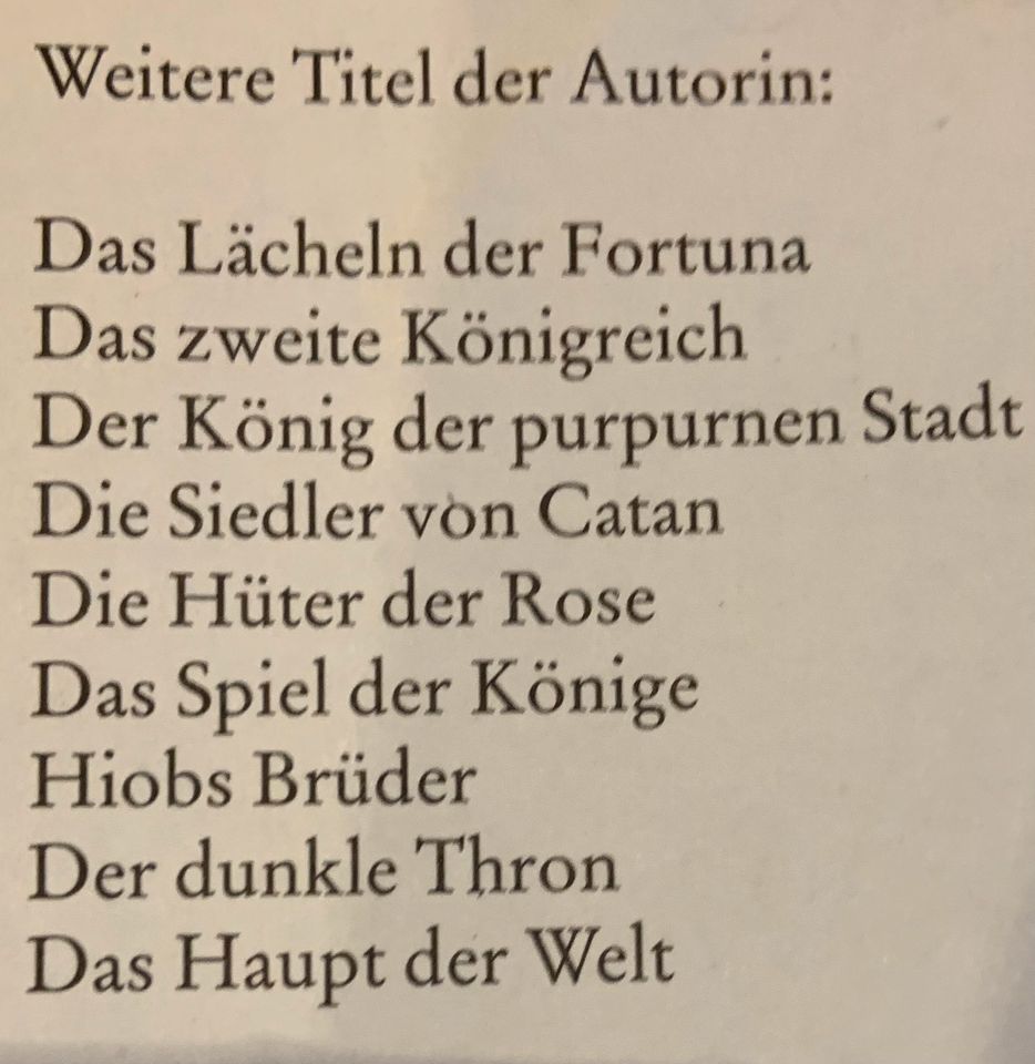 Rebecca Gable „Lächeln der Fortuna“ Buch Historischer Roman in Zirchow