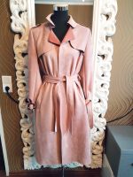 WILDLEDER LOOK MANTEL TRENCHCOAT ALT ROSÉ 36/38 NEU Hamburg-Mitte - Hamburg Hammerbrook Vorschau