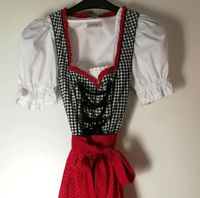 Landhaus Dirndl Set schwarz-weiß-rot Größe XXS/32 inkl. Bluse Ludwigsvorstadt-Isarvorstadt - Isarvorstadt Vorschau