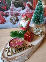 Weihnachtsdekoration mit Kerze Holzscheibe Handmade Unikat Neu Brandenburg - Beeskow Vorschau
