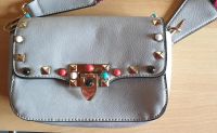 Kleine grau / bunte Handtasche mit RV-Innenfach Bayern - Poppenhausen Vorschau