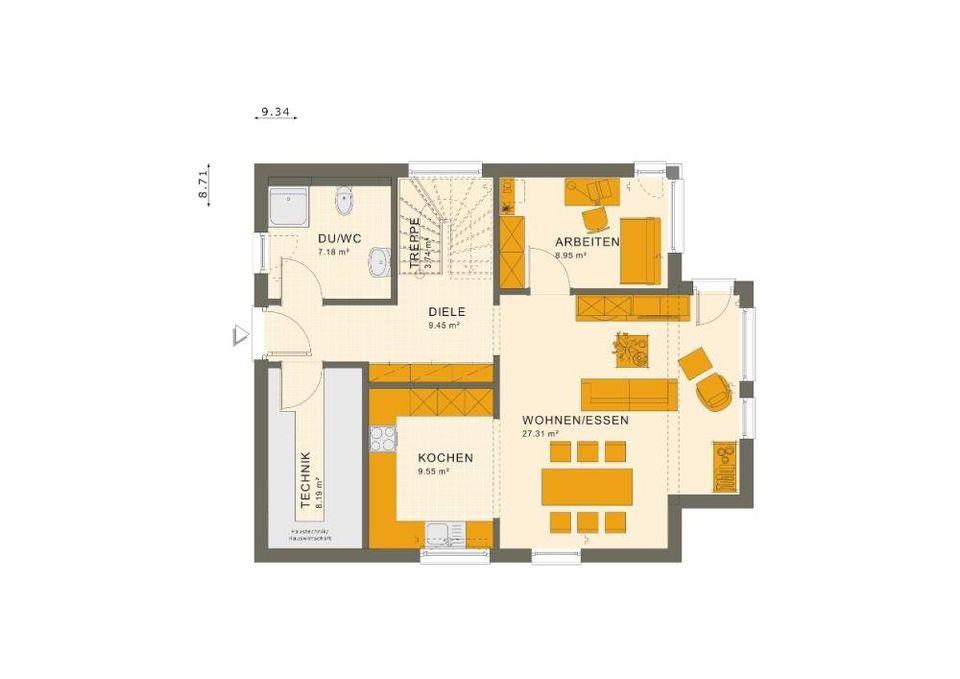 Schicke Stadtvilla mit Keller, moderner Inselküche und tollem Erker in Hüttlingen in Hüttlingen