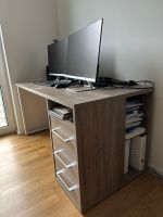 Grauer Schreibtisch in Holz-Optik in Top-Zustand! Mülheim - Köln Höhenhaus Vorschau