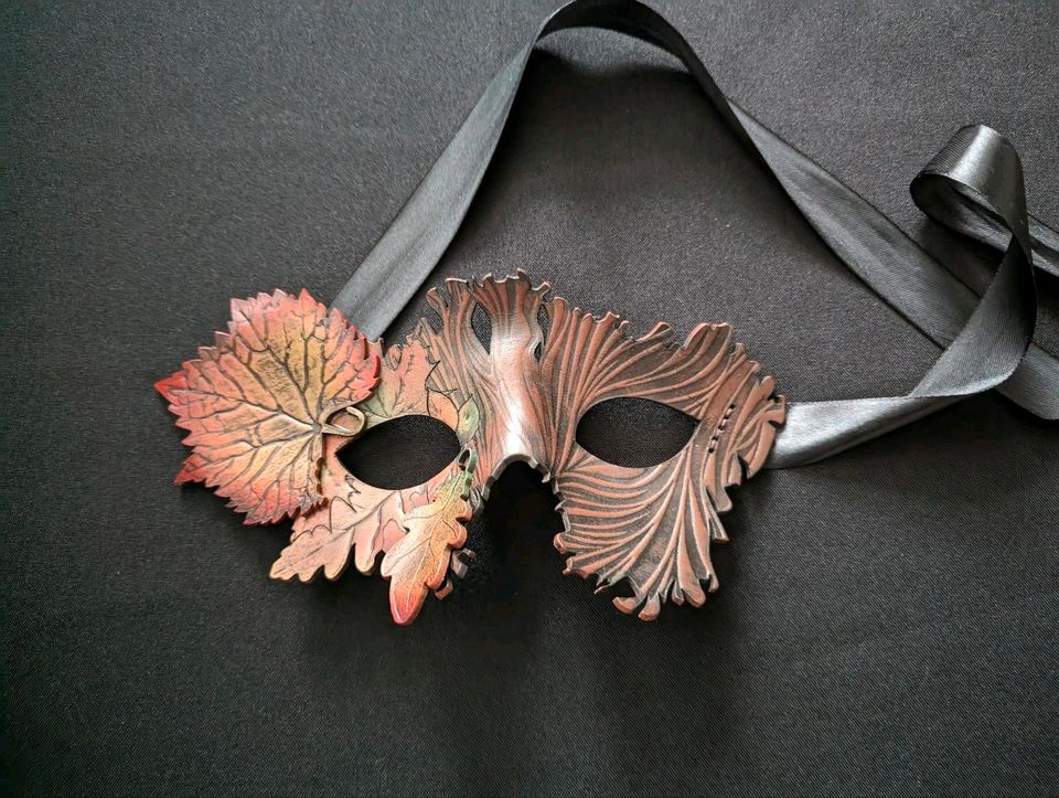 Maske Druide Samhain Ledermaske Faun Mittelalter Fantasy Cosplay in Langenhagen