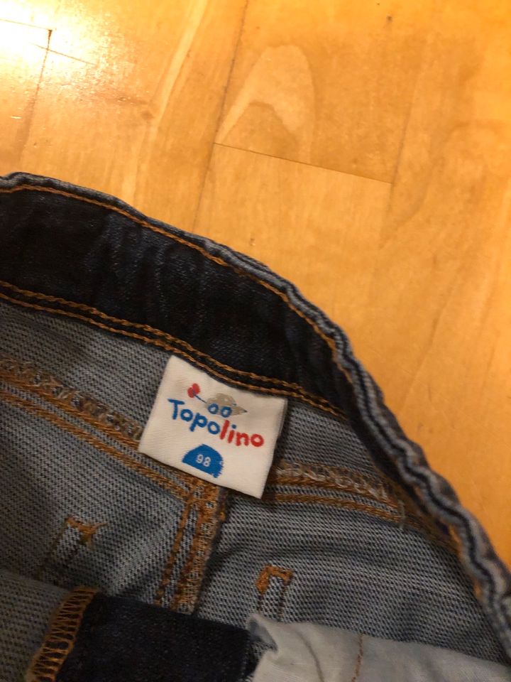 Jeans Topomini Gr. 98, verstellbarer Bund in Fürth