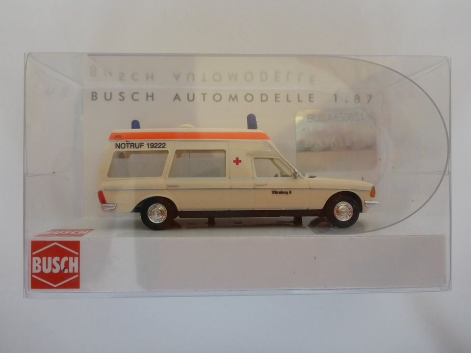 BUSCH Mercedes W123 verschiedenen Modellen mit OVP 1:87 in Ispringen