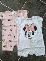2x Baby Pyjama weiß + rose mit Minnie Mouse Gr. 62 von H&M Niedersachsen - Ostrhauderfehn Vorschau