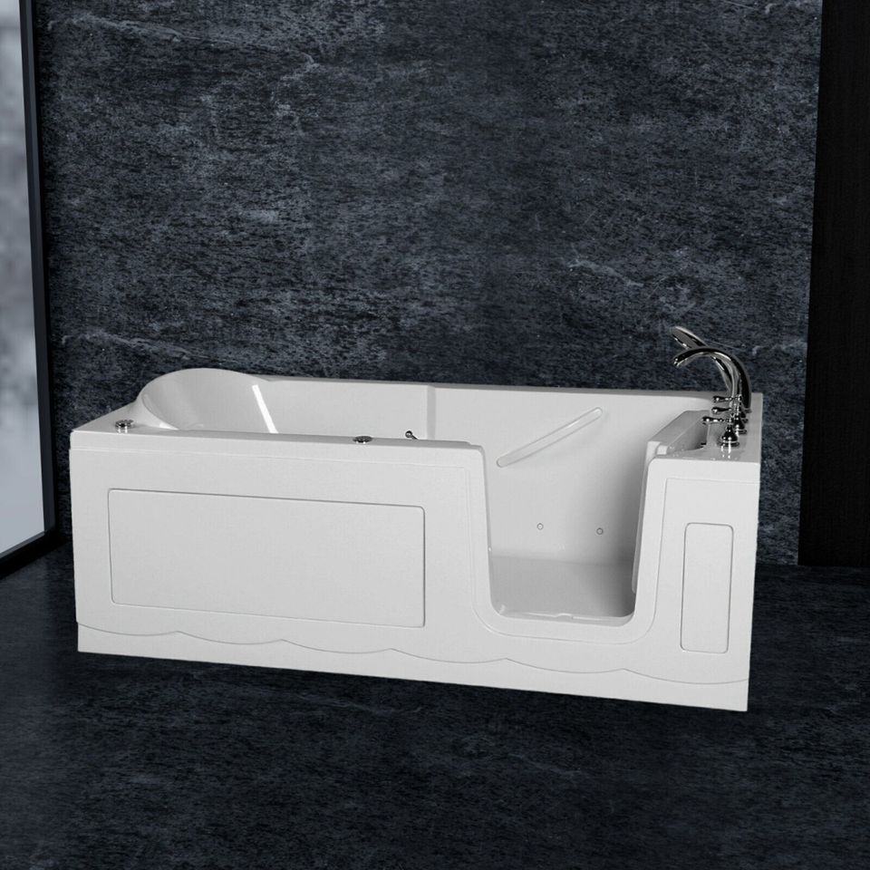 Luxus Tür Seniorenbadewanne Senioren Whirlpool Badewanne 170x75cm in Hofkirchen