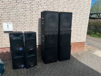 PA Anlage 6x18er Bässe, 4x12er 2“ Topteile, Endstufen, Weiche Niedersachsen - Brome Vorschau