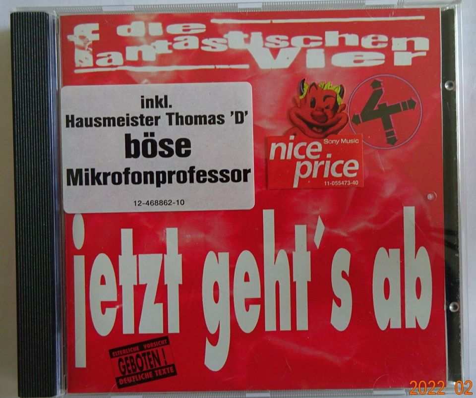 CD Fanta 4 jetzt geht's ab [1991] die fantastischen vier in Dummerstorf