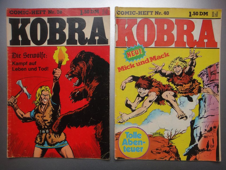 2 x Kobra. 1976. Nummer 38 und 1977. Nummer 40. Gevacur Verlag. in Wiesbaden