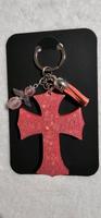 Rosa Kreuz aus Resin mit Glücksengel Selfmade Handmade Sachsen - Olbernhau Vorschau