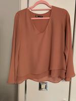 Damenbluse von Zara Gr.L  Braun/Rose Bayern - Reisbach Vorschau