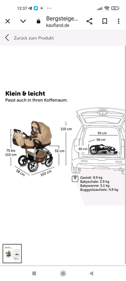 Kinderwagen von Bergsteiger in Jessen (Elster)