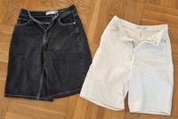 2 Jeansshorts, Bershka, schwarz und creme, Gr. 34, gebraucht Köln - Lindenthal Vorschau