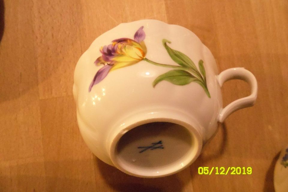 Meissen Kaffeeservice Blume 1. Wahl  ca. 1935-1945 in Wittenmoor