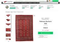 Teppich Pakistan Buchara 2ply ca. 125x184 cm Rot Geometrisch Must Sachsen - Görlitz Vorschau