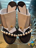 Original Chanel Natur Leder Sandalen Berlin - Charlottenburg Vorschau
