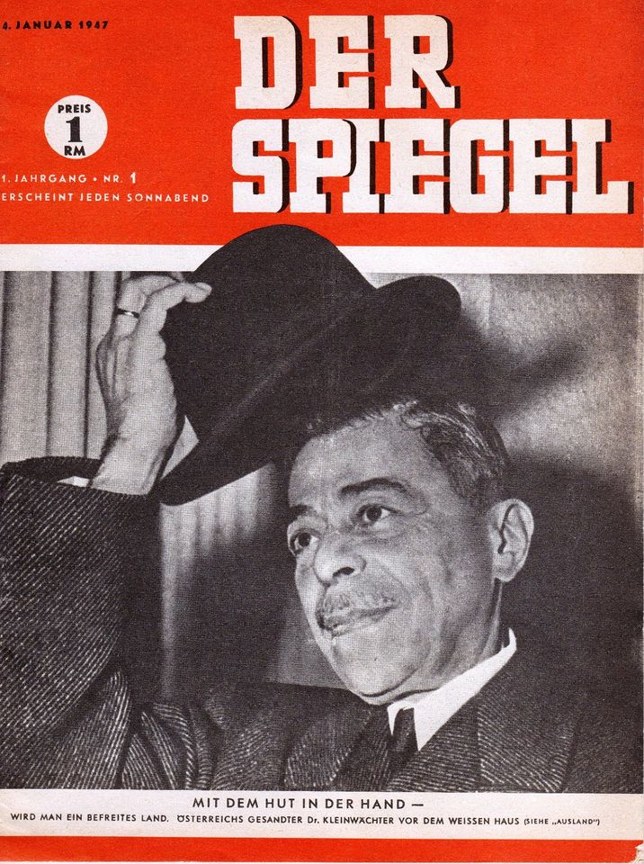 DER SPIEGEL, 1.Jahrgang, Ausgabe Nr. 1 vom 4. Januar 1947 in Frankfurt am Main