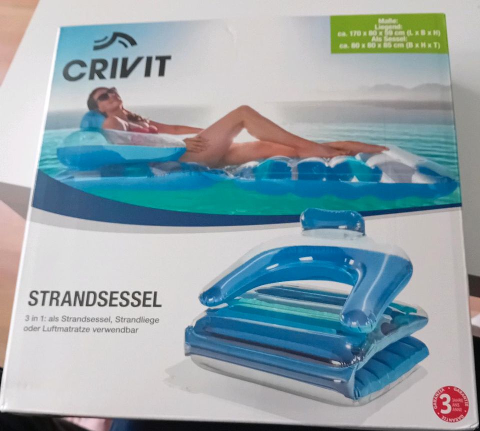 3 in 1 Strandsessel von Crivit Neu OVP in Dortmund