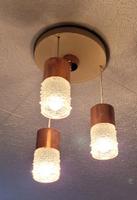 Deckenlampe, Vintage, DDR, 70 er, Bubbleglas, Kupfer Pankow - Französisch Buchholz Vorschau