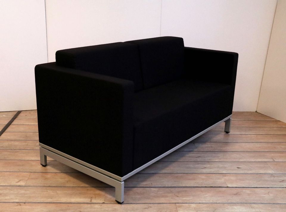 Sofa Sessel Couch Stoffcouch Besuchercouch Stoff schwarz K+N in München