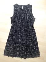 WIE NEU Kleid schwarz mit weißen Punkten gepunktet L XL 42 44 Baden-Württemberg - Tauberbischofsheim Vorschau