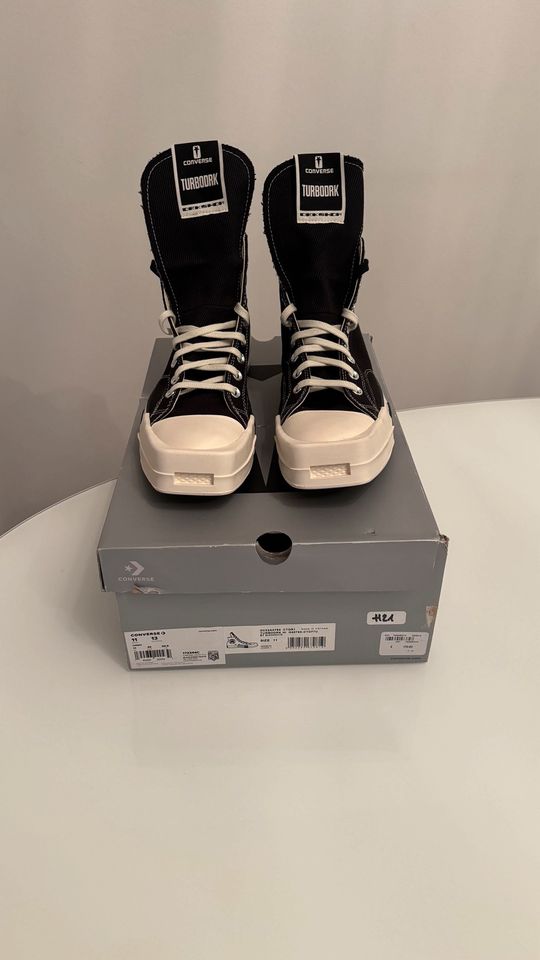 Rick Owen’s Converse TURBODRK Black Größe 45/US11 in Berlin