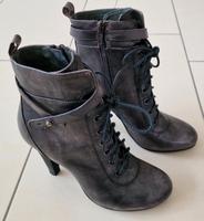 BRONX Stiefeletten mit Reißverschluss grau-metallic Gr. 36 Nordrhein-Westfalen - Gütersloh Vorschau