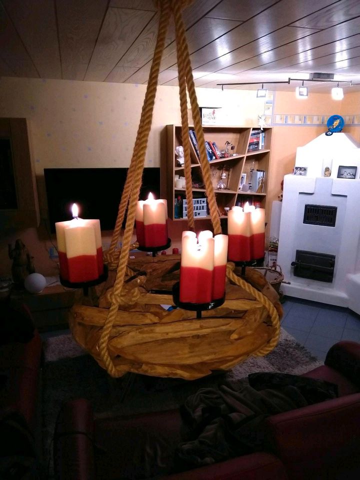 Toller Adventskranz aus Holz ( nachhaltig) in Mainz