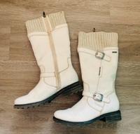 Stiefel Damen weiß 40 creme Fell warm gefüttert Größe 40 Bayern - Marktoberdorf Vorschau