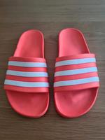 Adidas Pantoletten Orange Gr. 38 Hessen - Borken Vorschau
