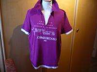 Cecil L magenta weiß Shirt T-Shirt Bluse mit Kragen Stickerei Bayern - Donauwörth Vorschau