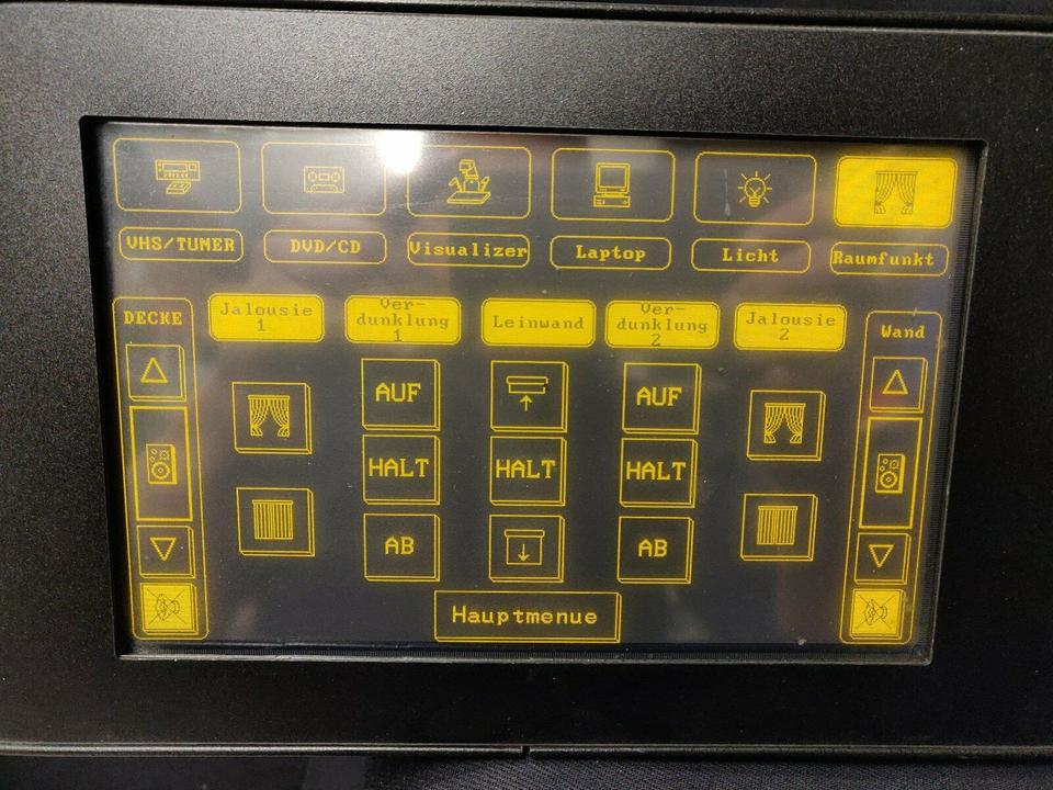 AMX AXCENT PRO Controlframe mit Touchdisplay / Saalsteuerung in Assamstadt