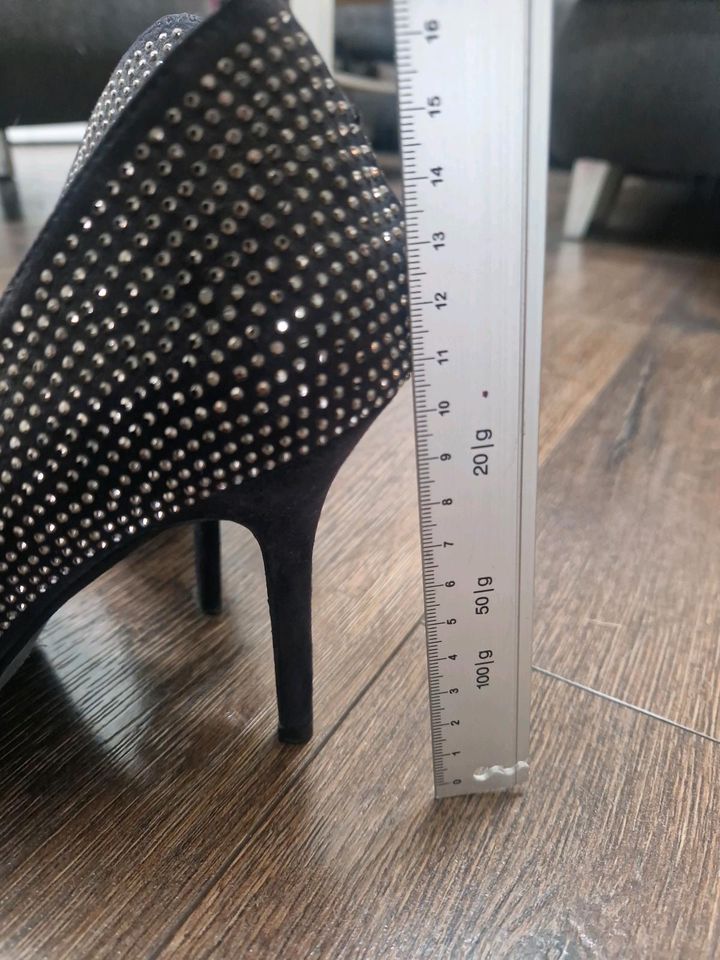 High Heels Strass schwarz in Königsbrück