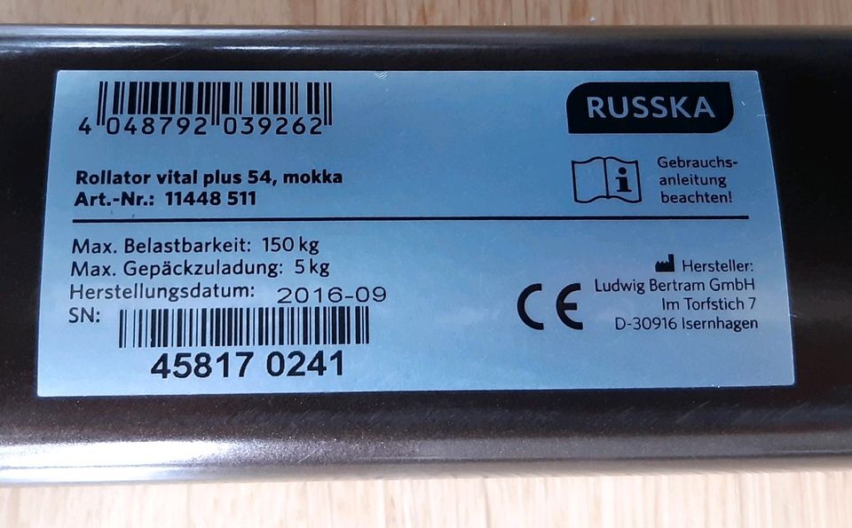 RUSSKA Rollator vital plus in Teltow