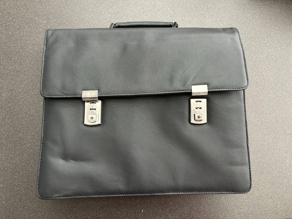 Tasche, Laptoptasche, Lder, schwarz in Herne