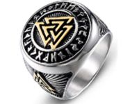Edelstahl Ring | Valknut Wotansknoten Symbol | Runen | Wikinger Bielefeld - Heepen Vorschau