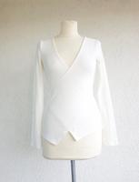 H&M gerippter Shirt in Wickel-Optik Gr. S - 36 Bremen-Mitte - Bahnhofsvorstadt  Vorschau