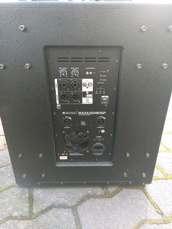 PA Soundsystem Omnitronic MAXX1508 Subwoofer Satelliten in Bonefeld