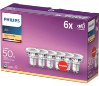 Philips LED Classic GU10 Lampe, 50 W, Reflektor, warmweiß, 6er Pa Niedersachsen - Barsinghausen Vorschau